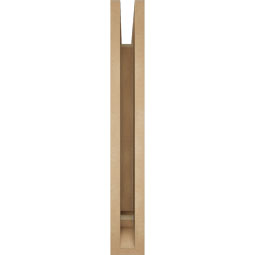 Ekena Millwork - BKTUR035X26X26OLY01RCPR - Timberthane Faux Wood Olympic Style Bracket, Traditional Ends, 3 1/2"W x 26"D x 26"H, Primed Tan