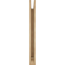 Ekena Millwork - BKTUR035X26X34OLY01RCPR - Timberthane Faux Wood Olympic Style Bracket, Traditional Ends, 3 1/2"W x 26"D x 34"H, Primed Tan