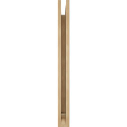 Ekena Millwork - BKTUR035X26X38OLY01RCPR - Timberthane Faux Wood Olympic Style Bracket, Traditional Ends, 3 1/2"W x 26"D x 38"H, Primed Tan