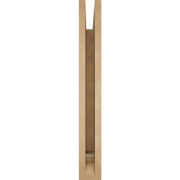 Ekena Millwork - BKTUR035X28X28OLY01RCPR - Timberthane Faux Wood Olympic Style Bracket, Traditional Ends, 3 1/2"W x 28"D x 28"H, Primed Tan