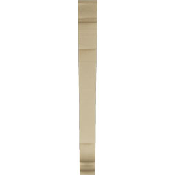 Ekena Millwork - BKTUR035X28X36OLY01RCPR - Timberthane Faux Wood Olympic Style Bracket, Traditional Ends, 3 1/2"W x 28"D x 36"H, Primed Tan