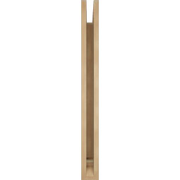 Ekena Millwork - BKTUR035X28X36OLY01RCPR - Timberthane Faux Wood Olympic Style Bracket, Traditional Ends, 3 1/2"W x 28"D x 36"H, Primed Tan