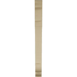 Ekena Millwork - BKTUR035X28X40OLY01RCPR - Timberthane Faux Wood Olympic Style Bracket, Traditional Ends, 3 1/2"W x 28"D x 40"H, Primed Tan