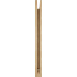 Ekena Millwork - BKTUR035X28X40OLY01RCPR - Timberthane Faux Wood Olympic Style Bracket, Traditional Ends, 3 1/2"W x 28"D x 40"H, Primed Tan