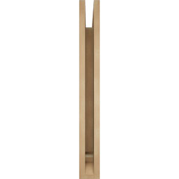 Ekena Millwork - BKTUR035X30X30OLY01RCPR - Timberthane Faux Wood Olympic Style Bracket, Traditional Ends, 3 1/2"W x 30"D x 30"H, Primed Tan