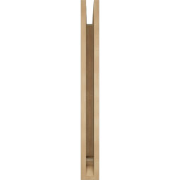 Ekena Millwork - BKTUR035X30X34OLY01RCPR - Timberthane Faux Wood Olympic Style Bracket, Traditional Ends, 3 1/2"W x 30"D x 34"H, Primed Tan