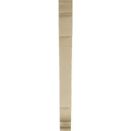 Ekena Millwork - BKTUR035X30X38OLY01RCPR - Timberthane Faux Wood Olympic Style Bracket, Traditional Ends, 3 1/2"W x 30"D x 38"H, Primed Tan