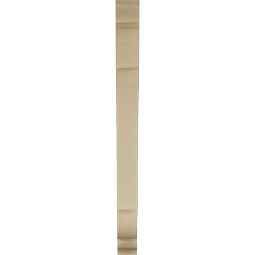 Ekena Millwork - BKTUR035X30X42OLY01RCPR - Timberthane Faux Wood Olympic Style Bracket, Traditional Ends, 3 1/2"W x 30"D x 42"H, Primed Tan