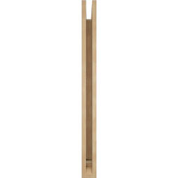 Ekena Millwork - BKTUR035X30X42OLY01RCPR - Timberthane Faux Wood Olympic Style Bracket, Traditional Ends, 3 1/2"W x 30"D x 42"H, Primed Tan