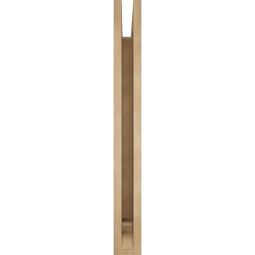 Ekena Millwork - BKTUR035X32X32OLY01RCPR - Timberthane Faux Wood Olympic Style Bracket, Traditional Ends, 3 1/2"W x 32"D x 32"H, Primed Tan