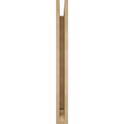 Ekena Millwork - BKTUR035X32X36OLY01RCPR - Timberthane Faux Wood Olympic Style Bracket, Traditional Ends, 3 1/2"W x 32"D x 36"H, Primed Tan