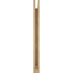 Ekena Millwork - BKTUR035X32X40OLY01RCPR - Timberthane Faux Wood Olympic Style Bracket, Traditional Ends, 3 1/2"W x 32"D x 40"H, Primed Tan