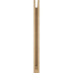 Ekena Millwork - BKTUR035X32X44OLY01RCPR - Timberthane Faux Wood Olympic Style Bracket, Traditional Ends, 3 1/2"W x 32"D x 44"H, Primed Tan