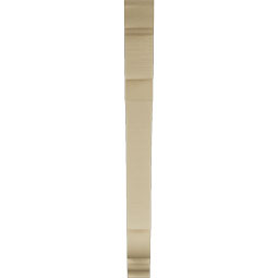 Ekena Millwork - BKTUR035X34X38OLY01RCPR - Timberthane Faux Wood Olympic Style Bracket, Traditional Ends, 3 1/2"W x 34"D x 38"H, Primed Tan