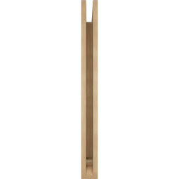 Ekena Millwork - BKTUR035X34X38OLY01RCPR - Timberthane Faux Wood Olympic Style Bracket, Traditional Ends, 3 1/2"W x 34"D x 38"H, Primed Tan