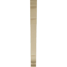 Ekena Millwork - BKTUR035X34X40OLY01RCPR - Timberthane Faux Wood Olympic Style Bracket, Traditional Ends, 3 1/2"W x 34"D x 40"H, Primed Tan