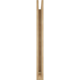 Ekena Millwork - BKTUR035X34X40OLY01RCPR - Timberthane Faux Wood Olympic Style Bracket, Traditional Ends, 3 1/2"W x 34"D x 40"H, Primed Tan