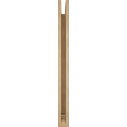 Ekena Millwork - BKTUR035X34X42OLY01RCPR - Timberthane Faux Wood Olympic Style Bracket, Traditional Ends, 3 1/2"W x 34"D x 42"H, Primed Tan