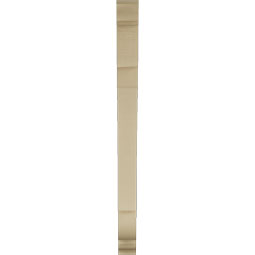 Ekena Millwork - BKTUR035X34X46OLY01RCPR - Timberthane Faux Wood Olympic Style Bracket, Traditional Ends, 3 1/2"W x 34"D x 46"H, Primed Tan