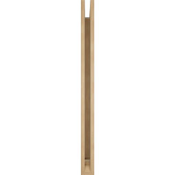 Ekena Millwork - BKTUR035X34X46OLY01RCPR - Timberthane Faux Wood Olympic Style Bracket, Traditional Ends, 3 1/2"W x 34"D x 46"H, Primed Tan