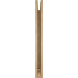 Ekena Millwork - BKTUR035X36X36OLY01RCPR - Timberthane Faux Wood Olympic Style Bracket, Traditional Ends, 3 1/2"W x 36"D x 36"H, Primed Tan