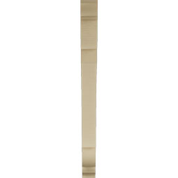 Ekena Millwork - BKTUR035X36X42OLY01RCPR - Timberthane Faux Wood Olympic Style Bracket, Traditional Ends, 3 1/2"W x 36"D x 42"H, Primed Tan