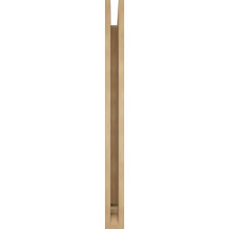 Ekena Millwork - BKTUR035X36X42OLY01RCPR - Timberthane Faux Wood Olympic Style Bracket, Traditional Ends, 3 1/2"W x 36"D x 42"H, Primed Tan
