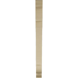 Ekena Millwork - BKTUR035X36X44OLY01RCPR - Timberthane Faux Wood Olympic Style Bracket, Traditional Ends, 3 1/2"W x 36"D x 44"H, Primed Tan