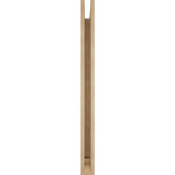 Ekena Millwork - BKTUR035X36X44OLY01RCPR - Timberthane Faux Wood Olympic Style Bracket, Traditional Ends, 3 1/2"W x 36"D x 44"H, Primed Tan