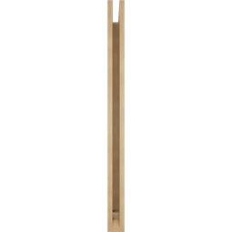 Ekena Millwork - BKTUR035X36X48OLY01RCPR - Timberthane Faux Wood Olympic Style Bracket, Traditional Ends, 3 1/2"W x 36"D x 48"H, Primed Tan