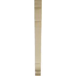 Ekena Millwork - BKTUR035X38X42OLY01RCPR - Timberthane Faux Wood Olympic Style Bracket, Traditional Ends, 3 1/2"W x 38"D x 42"H, Primed Tan