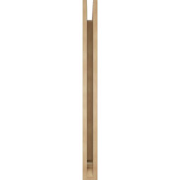 Ekena Millwork - BKTUR035X38X42OLY01RCPR - Timberthane Faux Wood Olympic Style Bracket, Traditional Ends, 3 1/2"W x 38"D x 42"H, Primed Tan