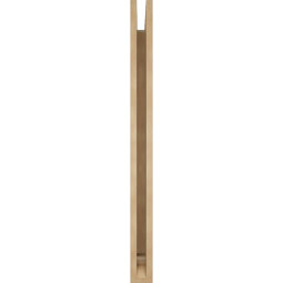 Ekena Millwork - BKTUR035X38X44OLY01RCPR - Timberthane Faux Wood Olympic Style Bracket, Traditional Ends, 3 1/2"W x 38"D x 44"H, Primed Tan