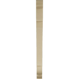 Ekena Millwork - BKTUR035X38X46OLY01RCPR - Timberthane Faux Wood Olympic Style Bracket, Traditional Ends, 3 1/2"W x 38"D x 46"H, Primed Tan