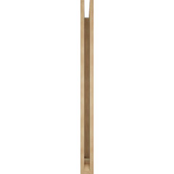 Ekena Millwork - BKTUR035X38X46OLY01RCPR - Timberthane Faux Wood Olympic Style Bracket, Traditional Ends, 3 1/2"W x 38"D x 46"H, Primed Tan