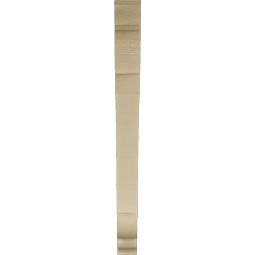 Ekena Millwork - BKTUR035X40X40OLY01RCPR - Timberthane Faux Wood Olympic Style Bracket, Traditional Ends, 3 1/2"W x 40"D x 40"H, Primed Tan