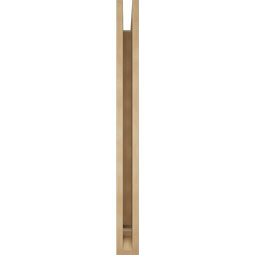 Ekena Millwork - BKTUR035X40X40OLY01RCPR - Timberthane Faux Wood Olympic Style Bracket, Traditional Ends, 3 1/2"W x 40"D x 40"H, Primed Tan