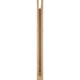 Ekena Millwork - BKTUR035X40X44OLY01RCPR - Timberthane Faux Wood Olympic Style Bracket, Traditional Ends, 3 1/2"W x 40"D x 44"H, Primed Tan
