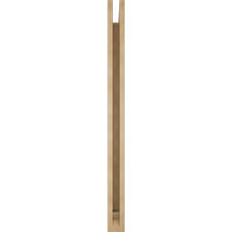 Ekena Millwork - BKTUR035X40X48OLY01RCPR - Timberthane Faux Wood Olympic Style Bracket, Traditional Ends, 3 1/2"W x 40"D x 48"H, Primed Tan