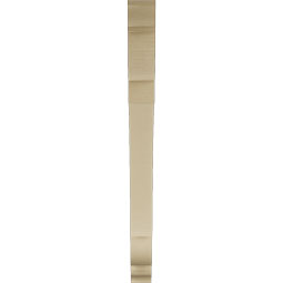 Ekena Millwork - BKTUR035X42X42OLY01RCPR - Timberthane Faux Wood Olympic Style Bracket, Traditional Ends, 3 1/2"W x 42"D x 42"H, Primed Tan