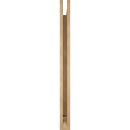 Ekena Millwork - BKTUR035X42X42OLY01RCPR - Timberthane Faux Wood Olympic Style Bracket, Traditional Ends, 3 1/2"W x 42"D x 42"H, Primed Tan