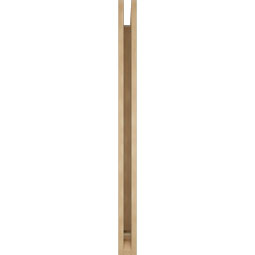 Ekena Millwork - BKTUR035X42X48OLY01RCPR - Timberthane Faux Wood Olympic Style Bracket, Traditional Ends, 3 1/2"W x 42"D x 48"H, Primed Tan