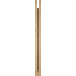 Ekena Millwork - BKTUR035X44X44OLY01RCPR - Timberthane Faux Wood Olympic Style Bracket, Traditional Ends, 3 1/2"W x 44"D x 44"H, Primed Tan