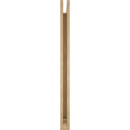 Ekena Millwork - BKTUR035X44X48OLY01RCPR - Timberthane Faux Wood Olympic Style Bracket, Traditional Ends, 3 1/2"W x 44"D x 48"H, Primed Tan