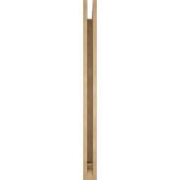 Ekena Millwork - BKTUR035X46X46OLY01RCPR - Timberthane Faux Wood Olympic Style Bracket, Traditional Ends, 3 1/2"W x 46"D x 46"H, Primed Tan
