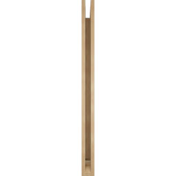 Ekena Millwork - BKTUR035X48X48OLY01RCPR - Timberthane Faux Wood Olympic Style Bracket, Traditional Ends, 3 1/2"W x 48"D x 48"H, Primed Tan