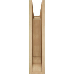 Ekena Millwork - BKTUR055X18X26OLY01RCPR - Timberthane Faux Wood Olympic Style Bracket, Traditional Ends, 5 1/2"W x 18"D x 26"H, Primed Tan