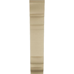 Ekena Millwork - BKTUR055X18X30OLY01RCPR - Timberthane Faux Wood Olympic Style Bracket, Traditional Ends, 5 1/2"W x 18"D x 30"H, Primed Tan
