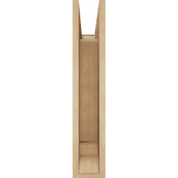 Ekena Millwork - BKTUR055X18X30OLY01RCPR - Timberthane Faux Wood Olympic Style Bracket, Traditional Ends, 5 1/2"W x 18"D x 30"H, Primed Tan