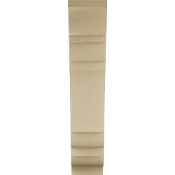Ekena Millwork - BKTUR055X20X28OLY01RCPR - Timberthane Faux Wood Olympic Style Bracket, Traditional Ends, 5 1/2"W x 20"D x 28"H, Primed Tan